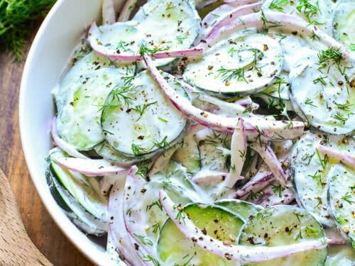 Creamy Cucumber Salad