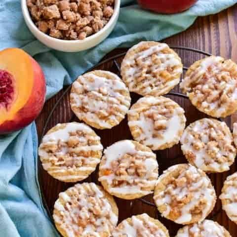 Peach Cobbler Cookie Cups