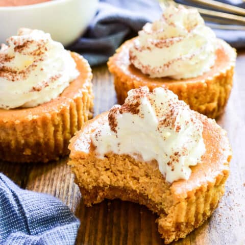 Mini Pumpkin Cheesecakes