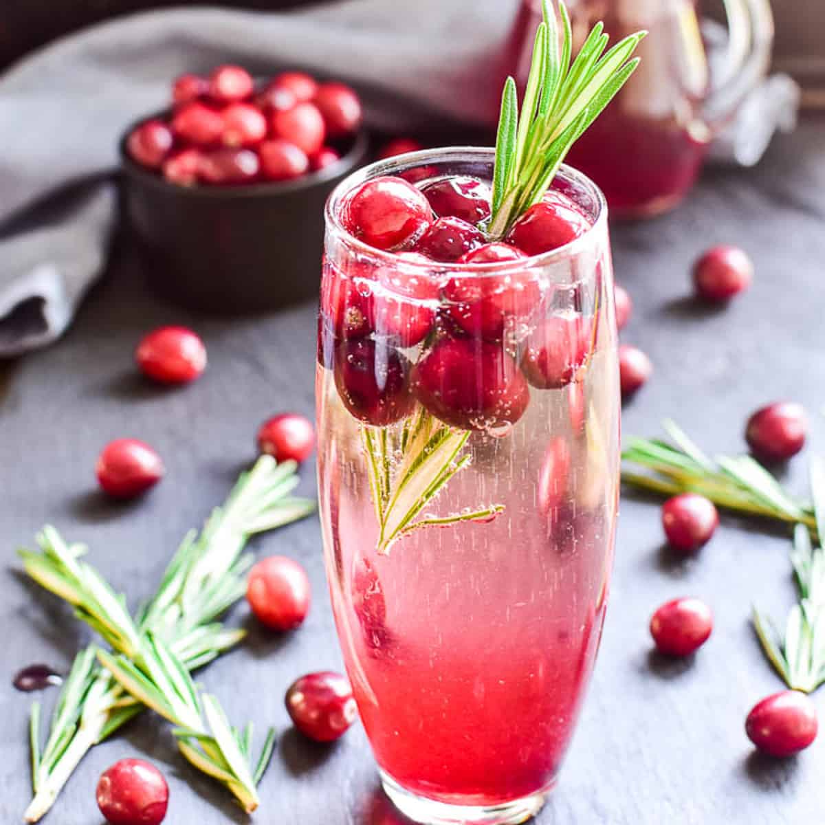 Cranberry Mimosas