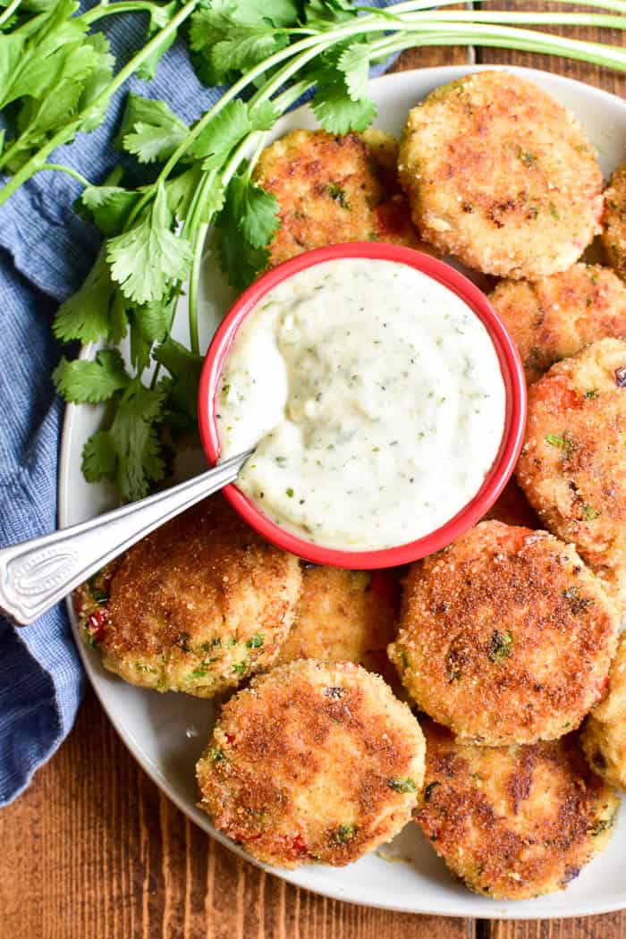 mini crab cakes lemon