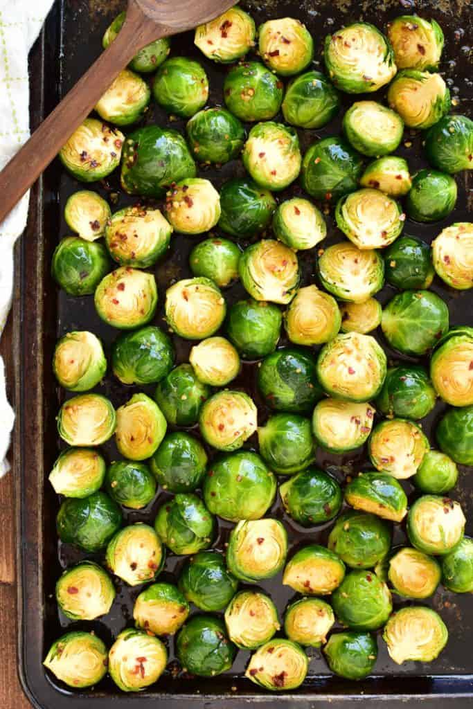 Honey Soy Roasted Brussels Sprouts Lemon Tree Dwelling