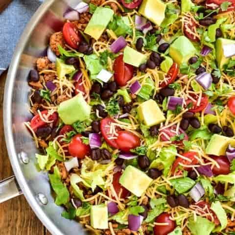 Low Carb Taco Skillet