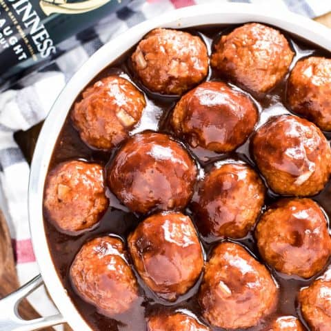 Guinness Glazed Meatballs