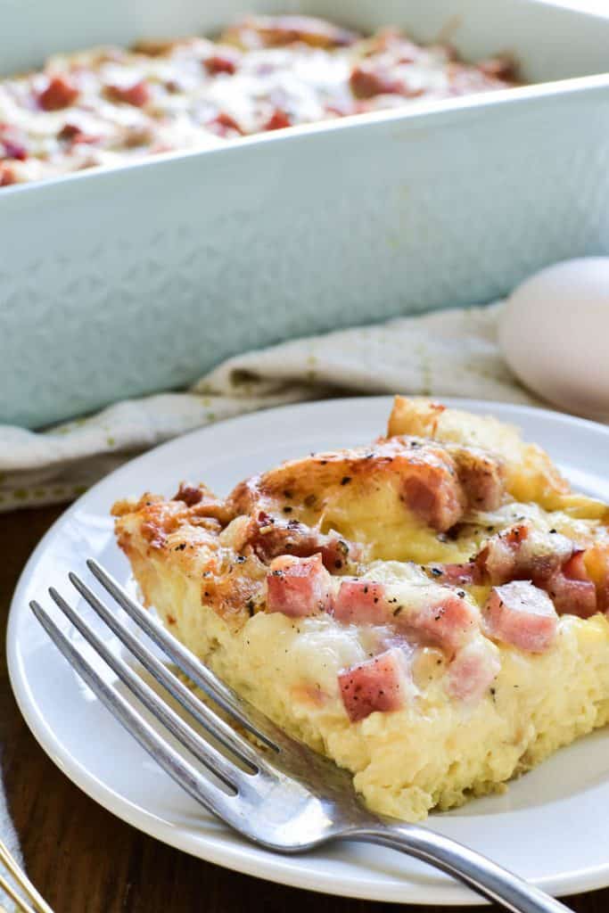 Ham & Cheese Croissant Egg Bake – Lemon Tree Dwelling