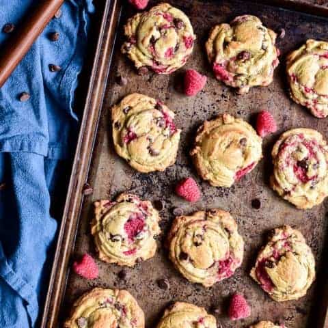 Raspberry Chocolate Chip Cookies