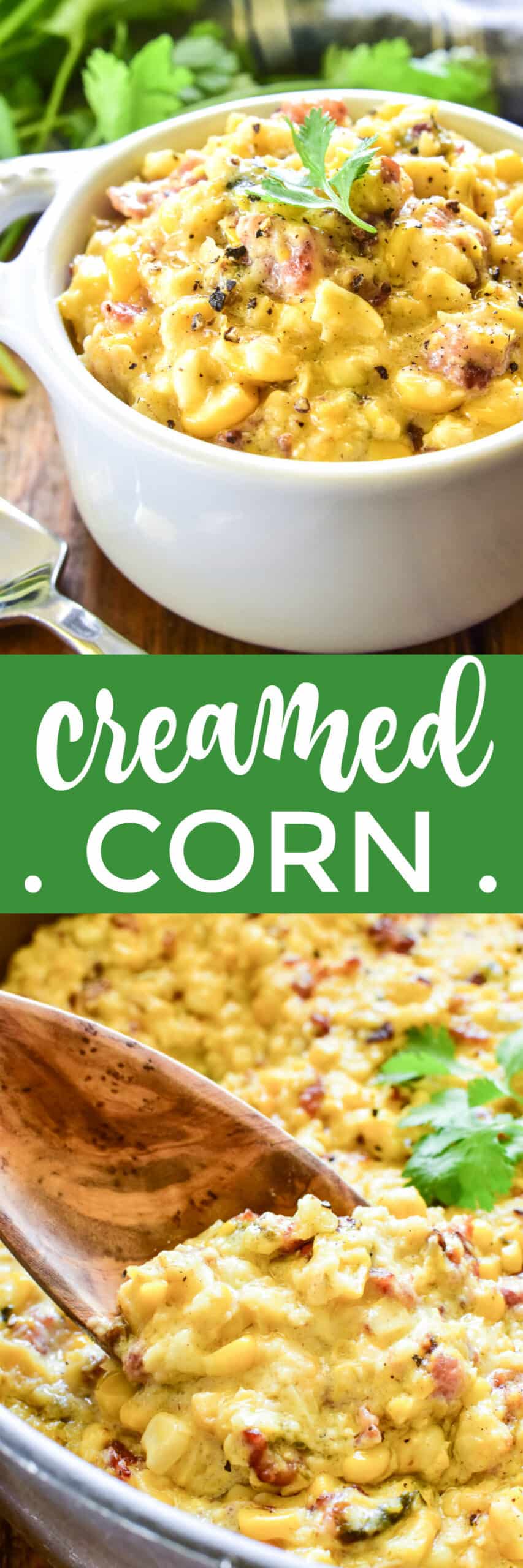 Collage image of Creamed Corn