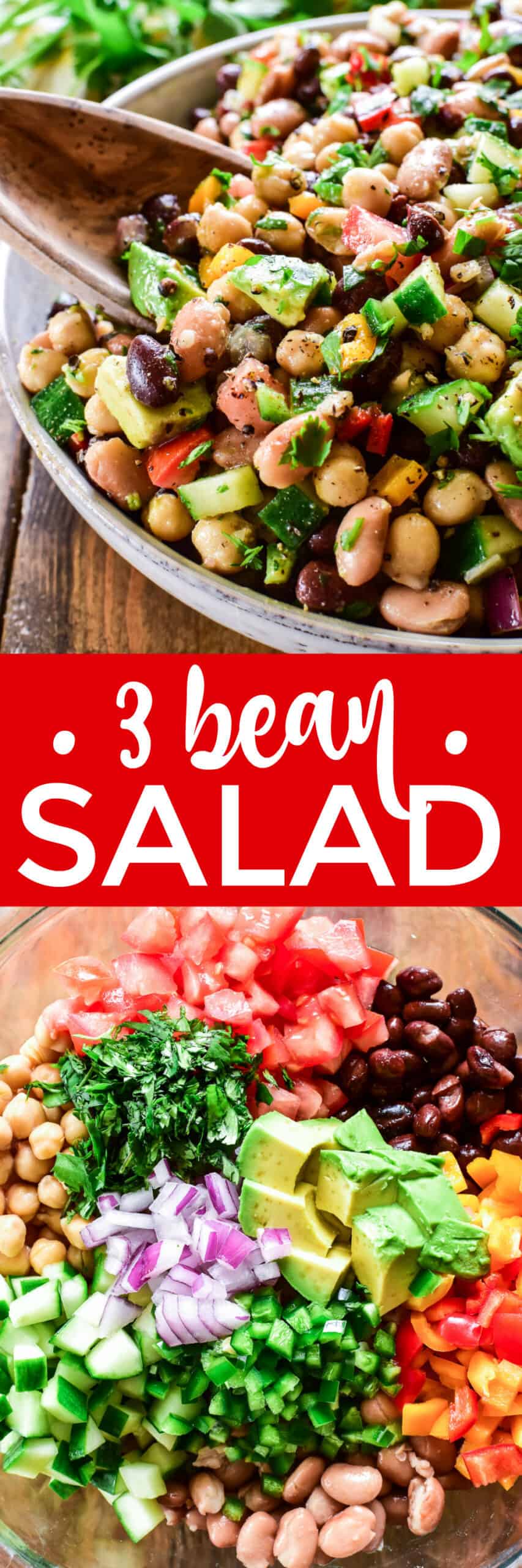 Collage image of 3 Bean Salad 