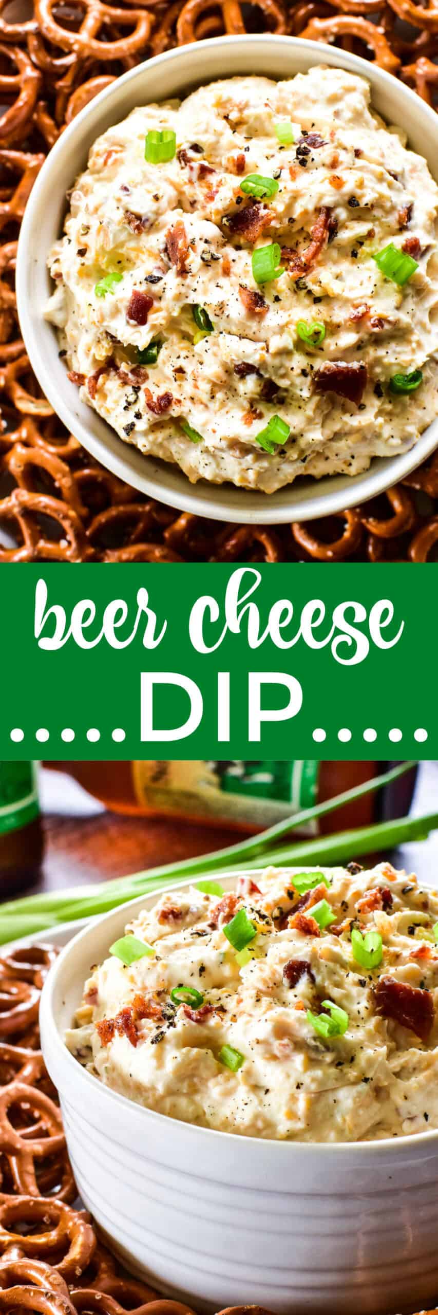 Collage image of Beer Cheese Dip