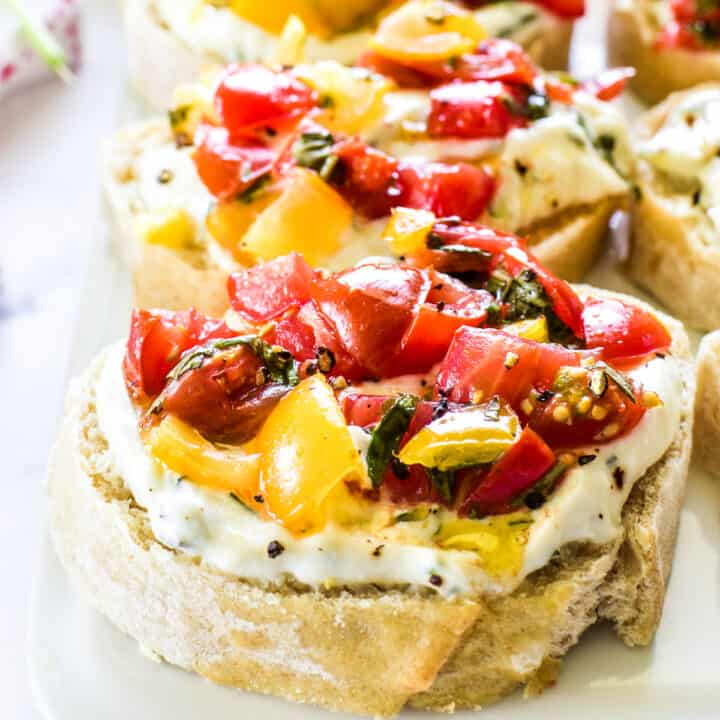 Whipped Ricotta Bruschetta