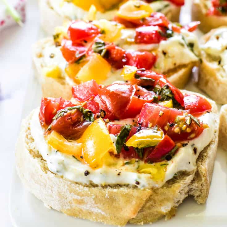Whipped Ricotta Bruschetta Lemon Tree Dwelling