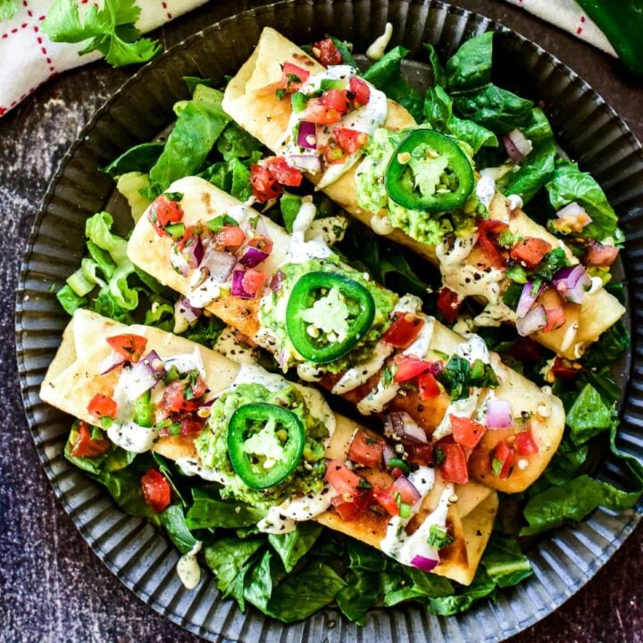 Creamy Chicken Flautas