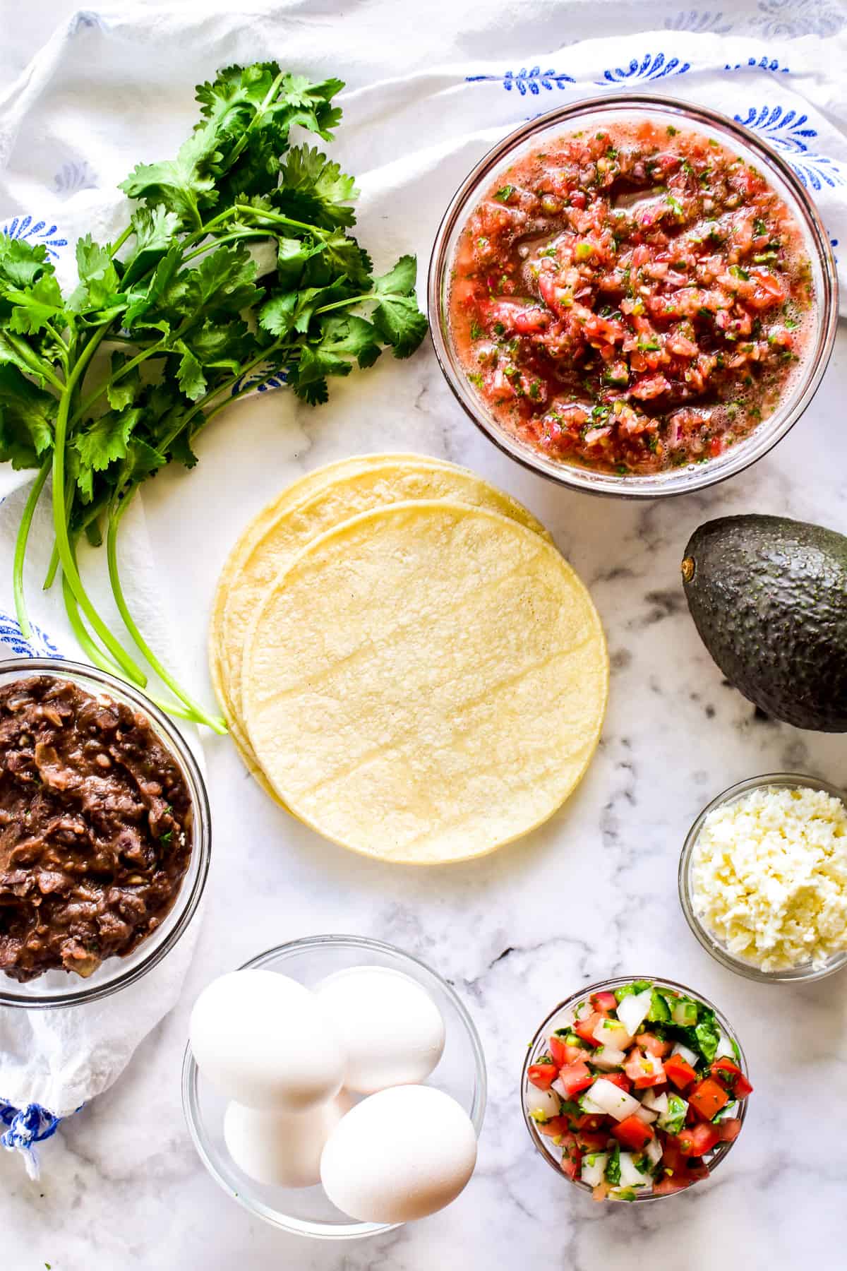 Huevos Rancheros ingredients