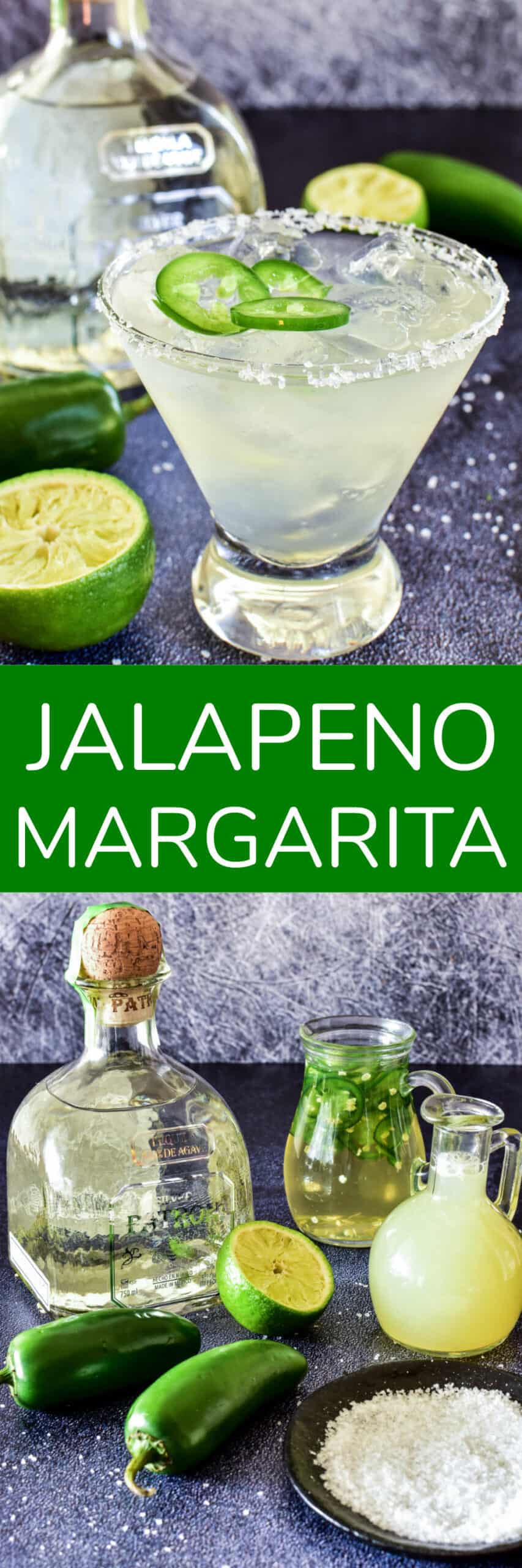 Collage image of Jalapeno Margaritas