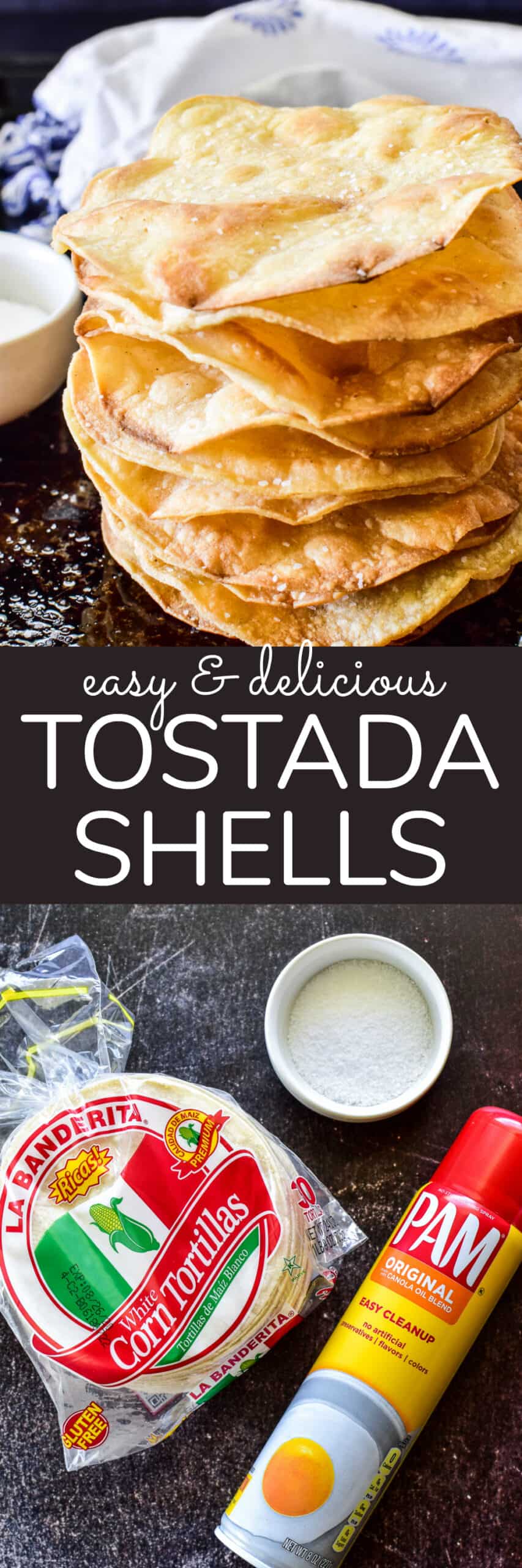 Collage image of Tostada Shells