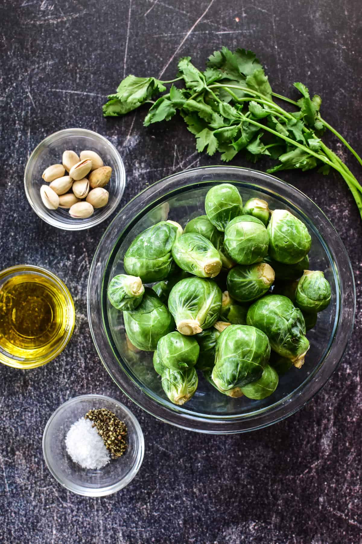 Air Fryer Brussels Sprouts ingredients