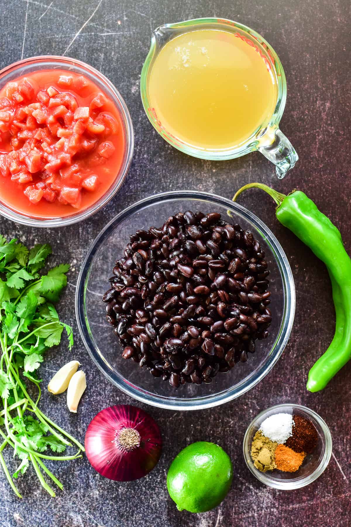 Black Bean Soup ingredients