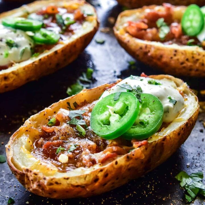 Southwest Loaded Potato Skins