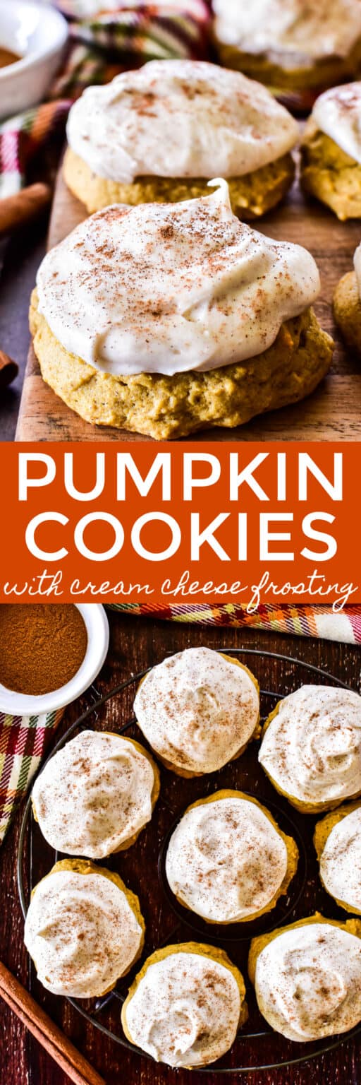 Soft Pumpkin Cookies with Cream Cheese Frosting – Lemon Tree Dwelling