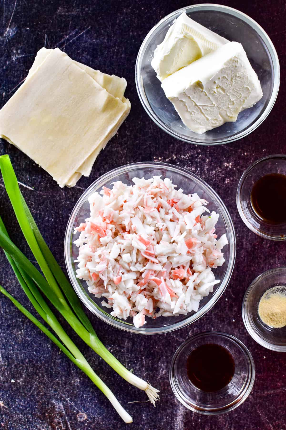 Crab Rangoon ingredients