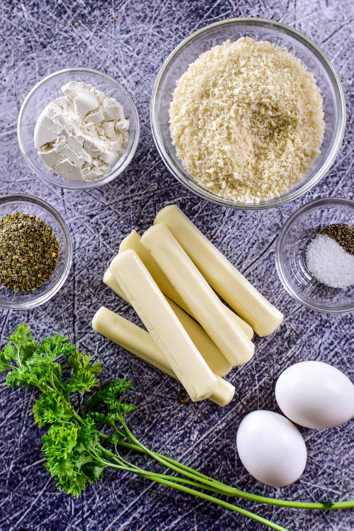 Air Fryer Mozzarella Sticks ingredients