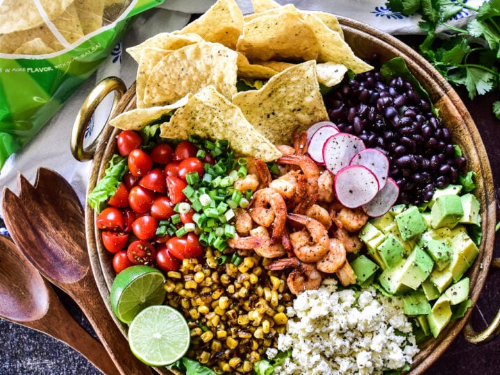 Mexican shop salad bowl