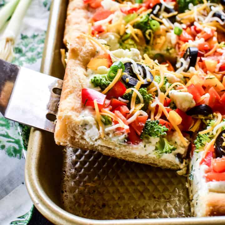 Crescent Roll Veggie Pizza