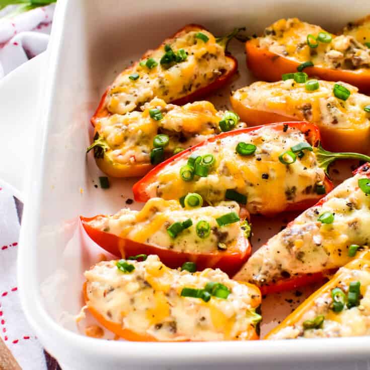 Sausage Stuffed Mini Peppers Lemon Tree Dwelling