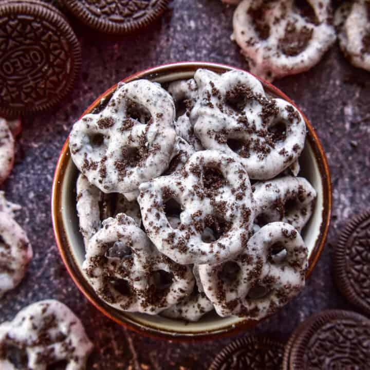 White Chocolate Oreo Pretzels