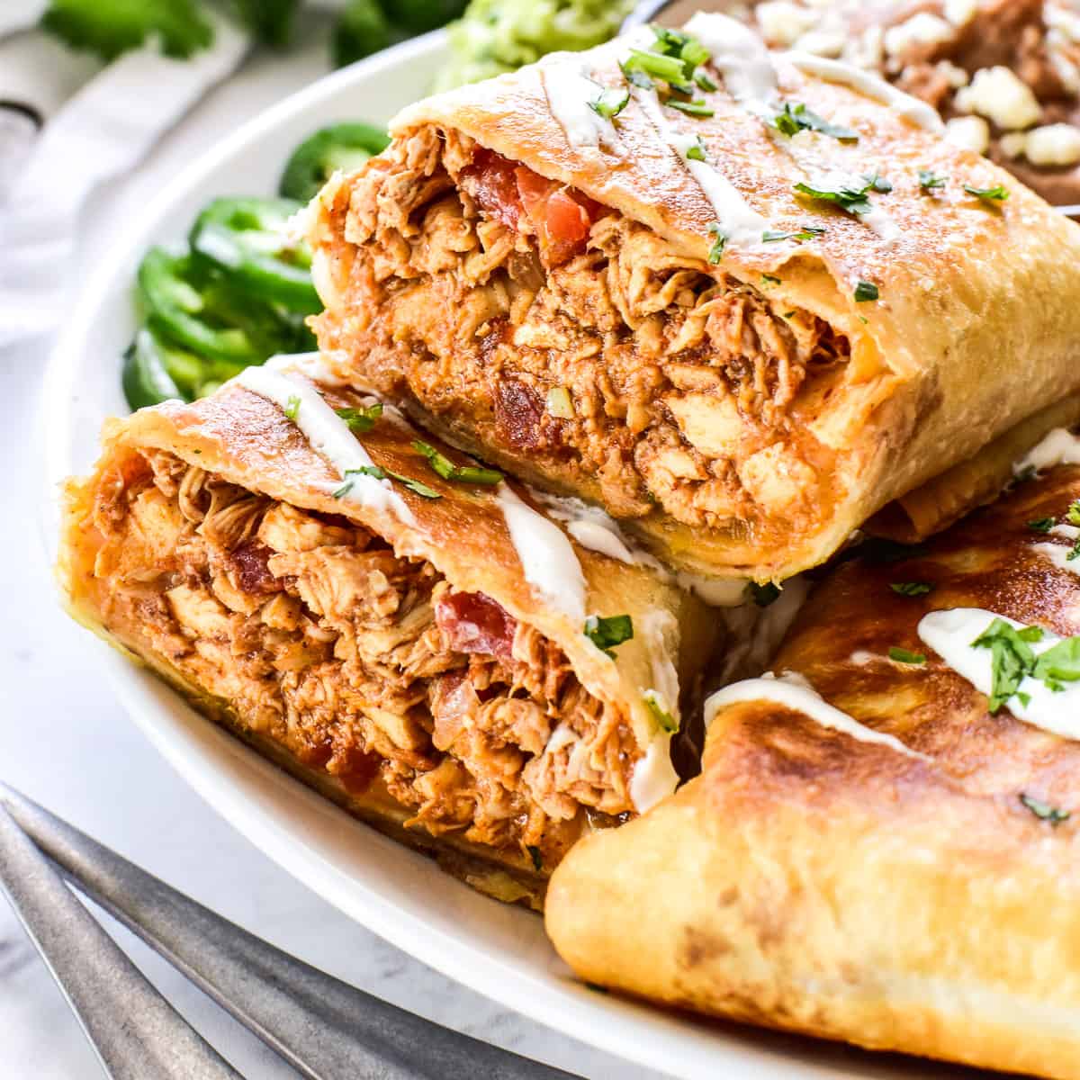 Chicken Chimichangas - A Family Feast®