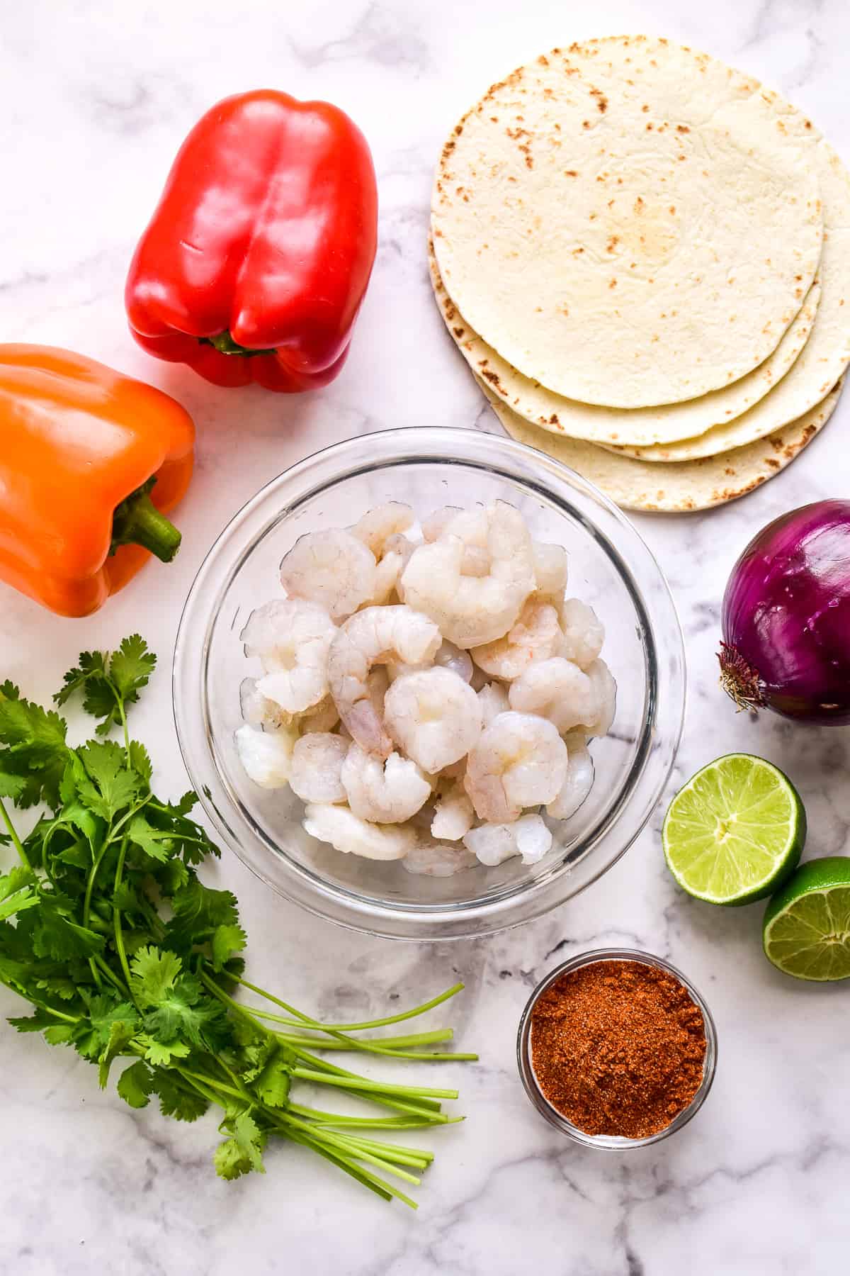 Shrimp Fajita ingredients