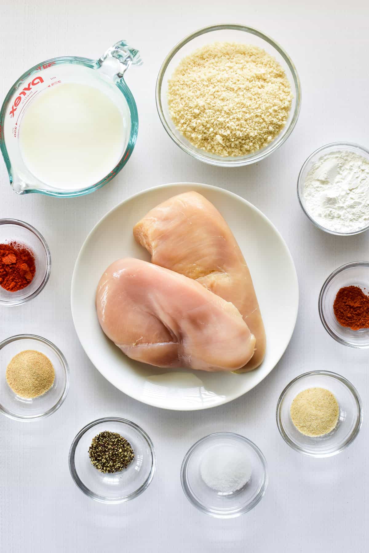 Ingredients for Crispy Chicken Nuggets