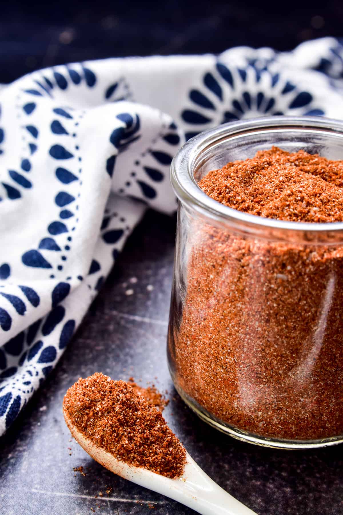 Close up of Fajita Seasoning on a spoon