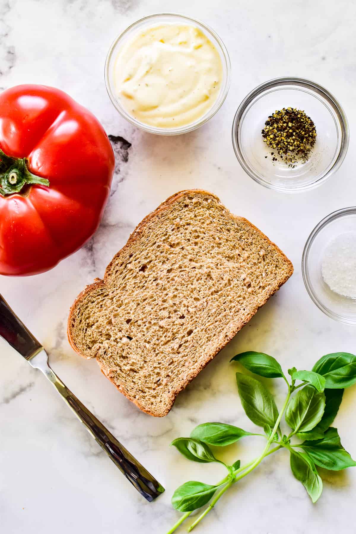 Tomato Sandwich ingredients