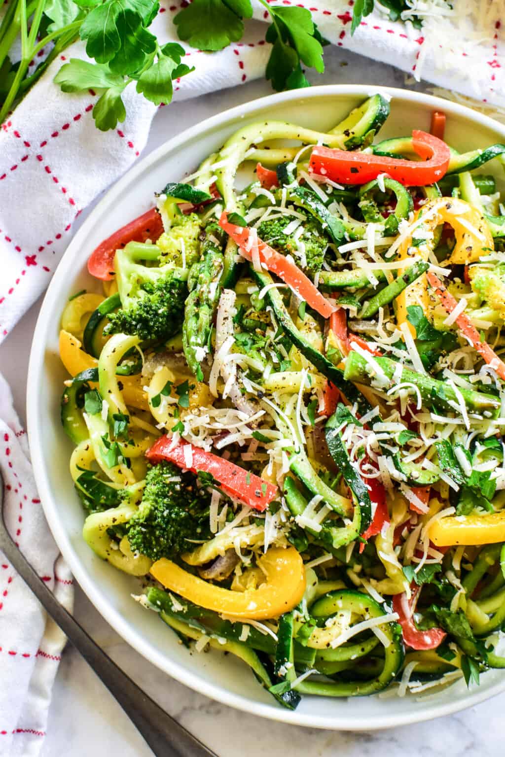 Zucchini Noodle Pasta Primavera Lemon Tree Dwelling