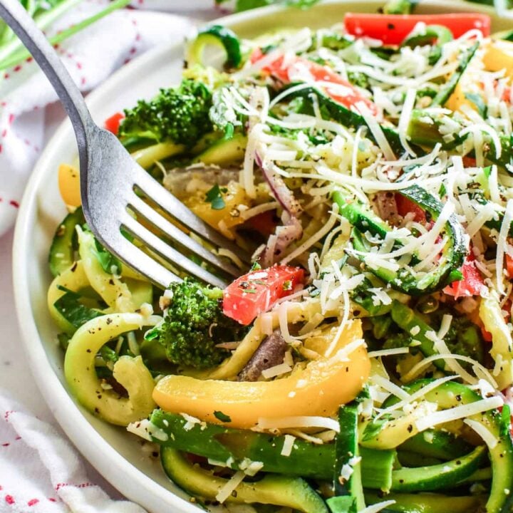 Zucchini Noodle Pasta Primavera