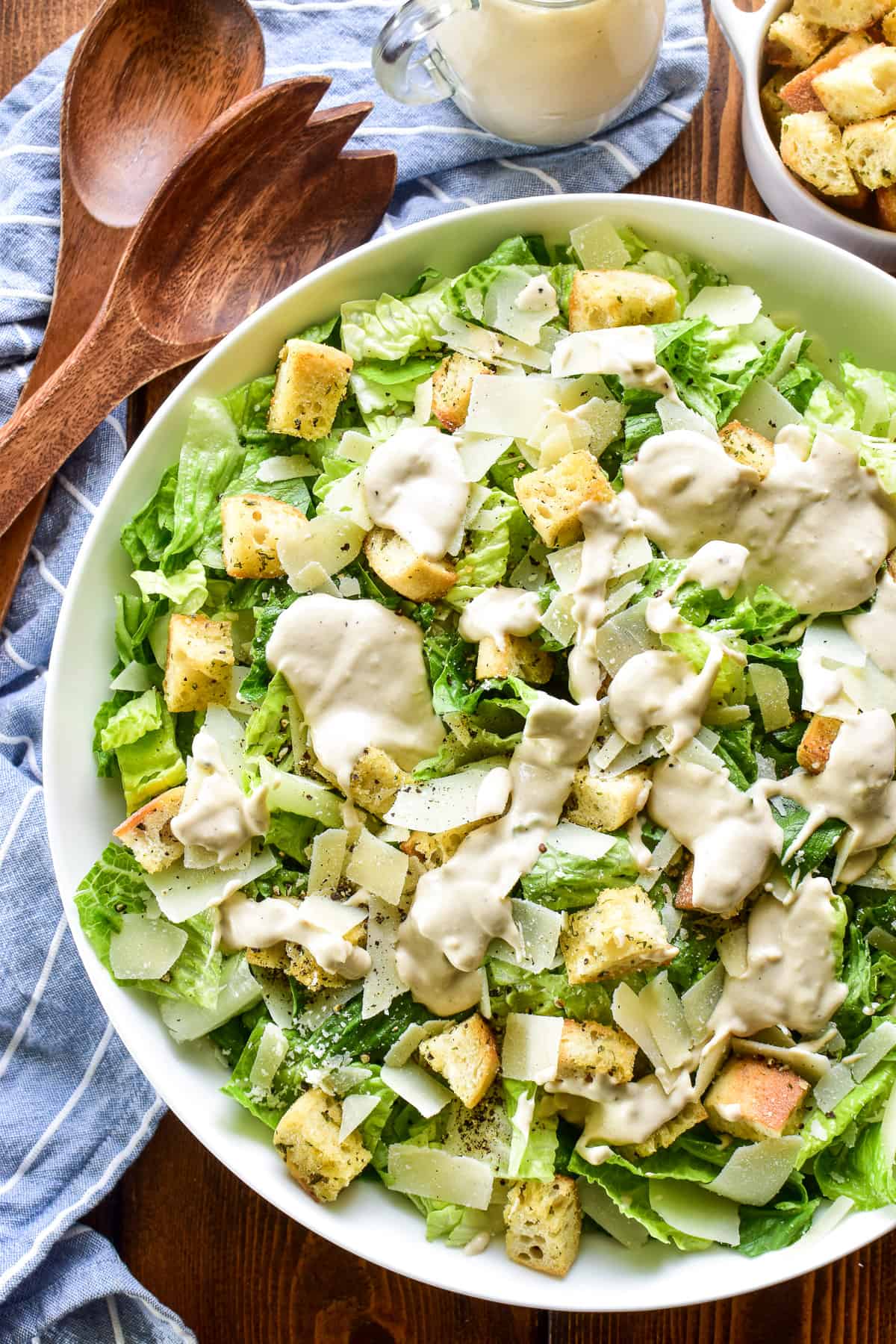 Caesar Salad with homemade dressing