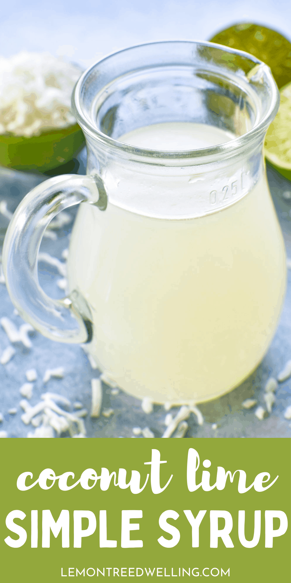 Coconut Lime Simple Syrup Lemon Tree Dwelling