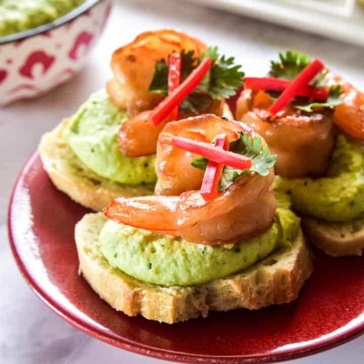 Teriyaki Shrimp Crostini