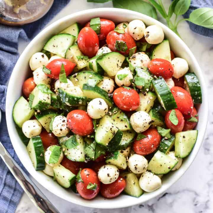 Cucumber Caprese Salad