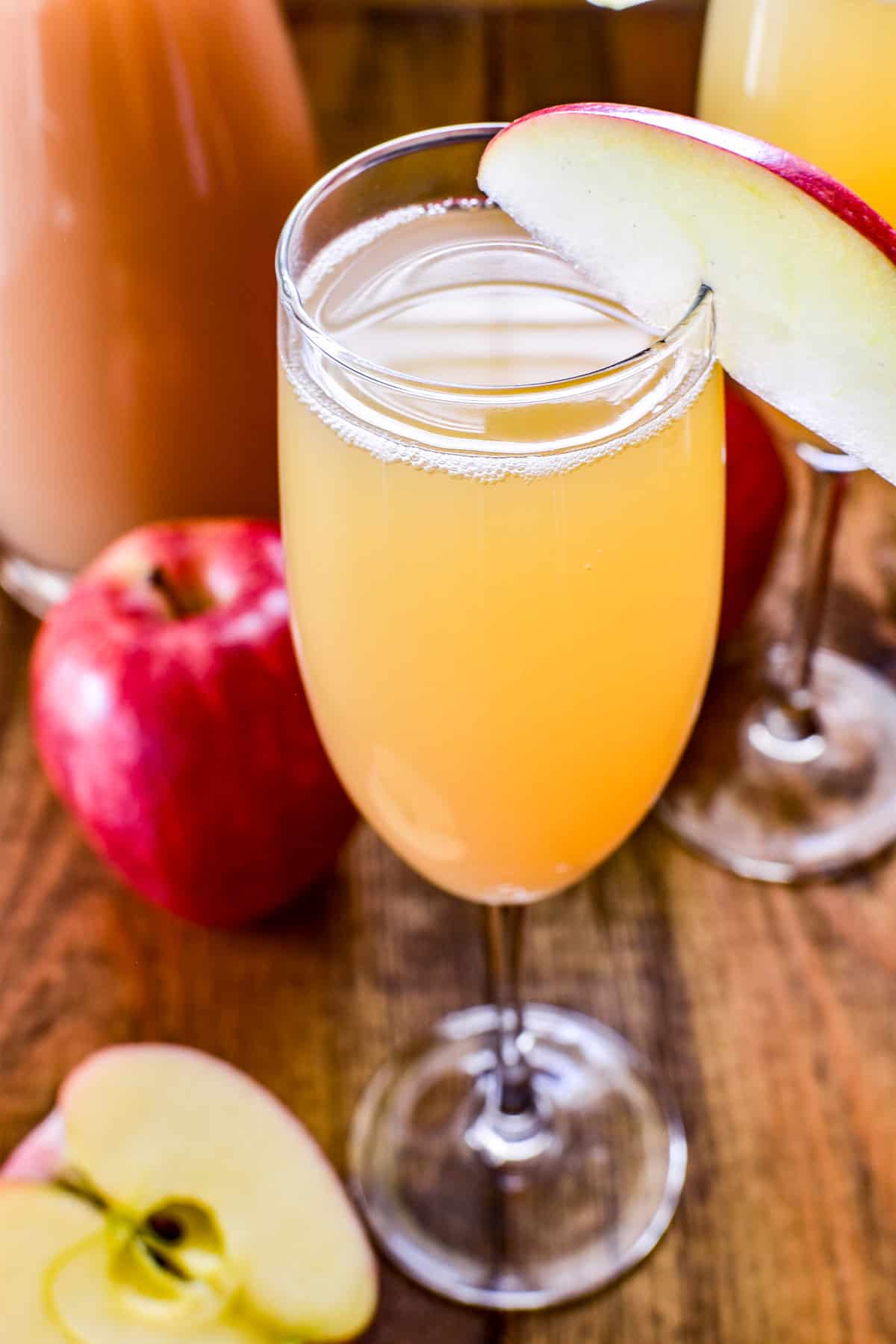 Top down image of Apple Cider Mimosa