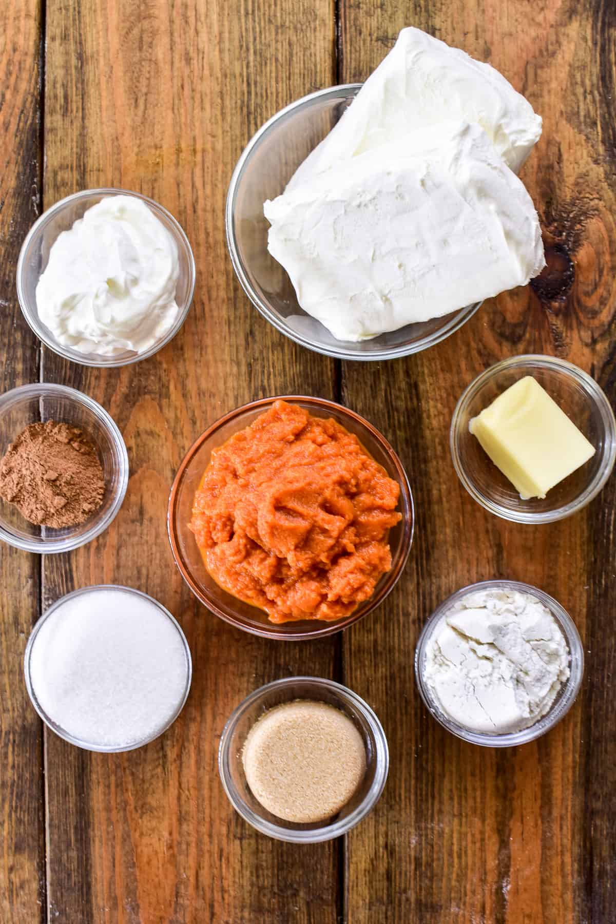 Pumpkin Cheesecake Dip ingredients