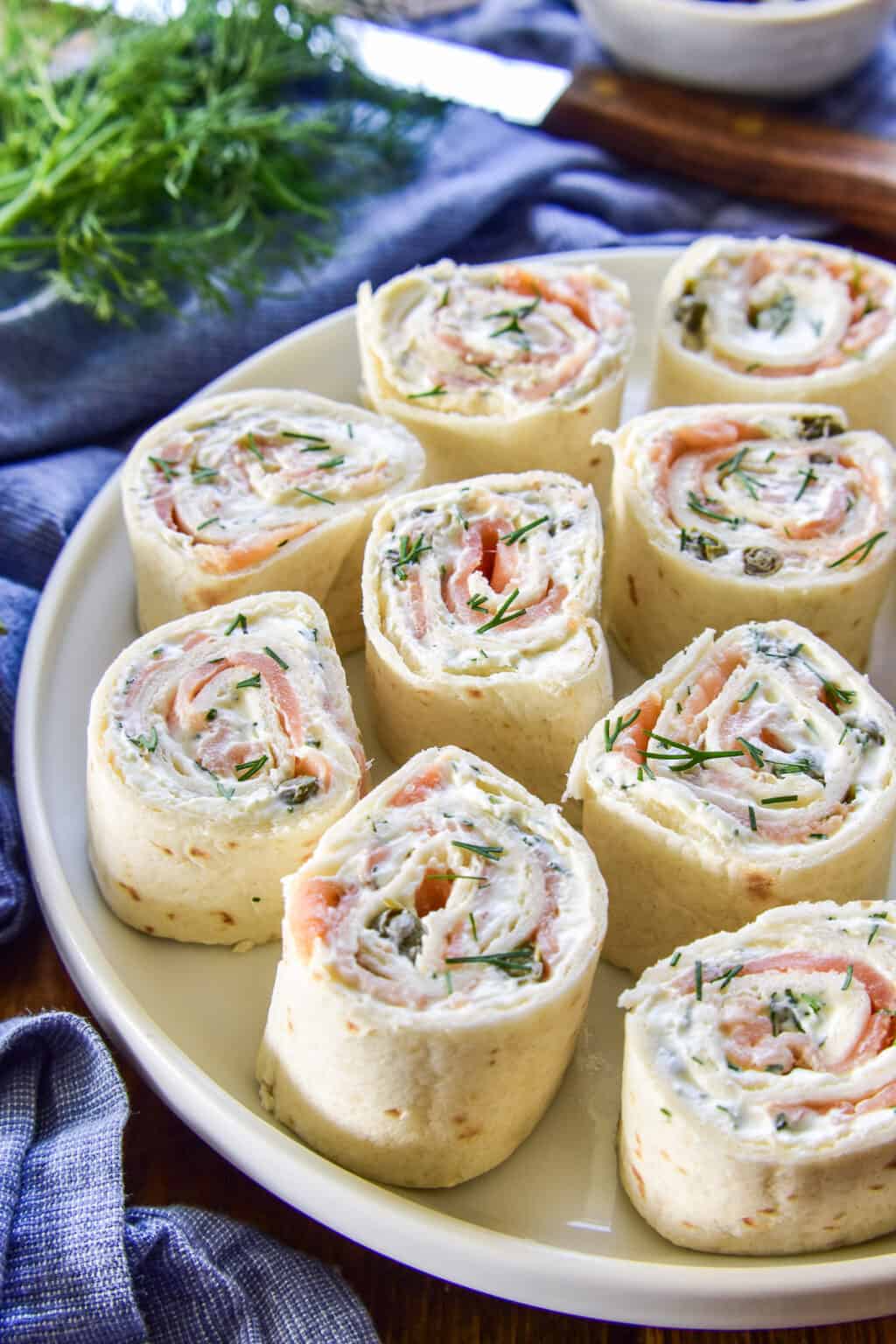 Lox & Cream Cheese Pinwheels Lemon Tree Dwelling