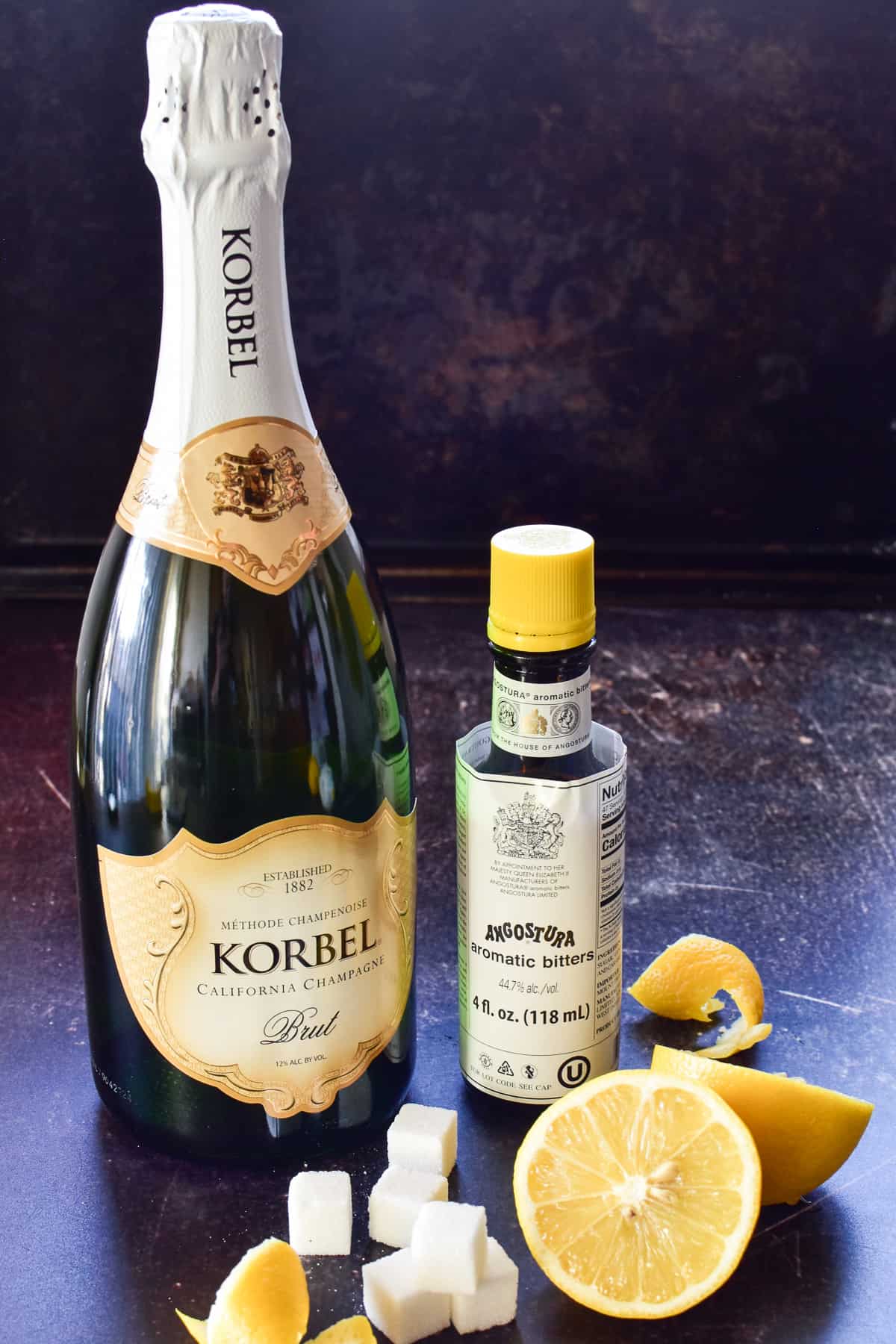 Champagne Cocktail ingredients