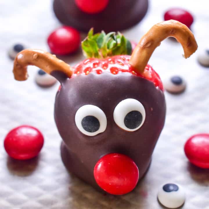Chocolate Covered Strawberry Reindeer