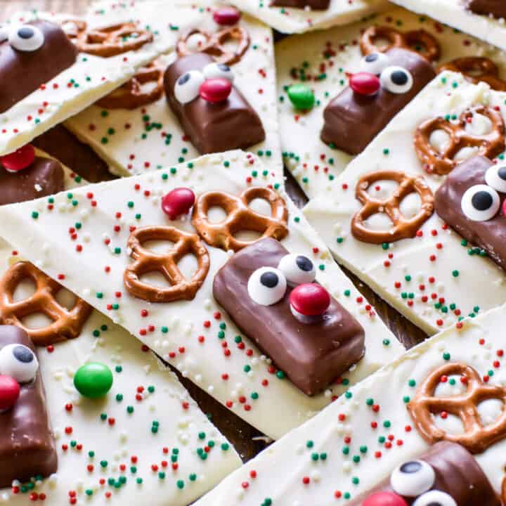 White Chocolate Reindeer Bark