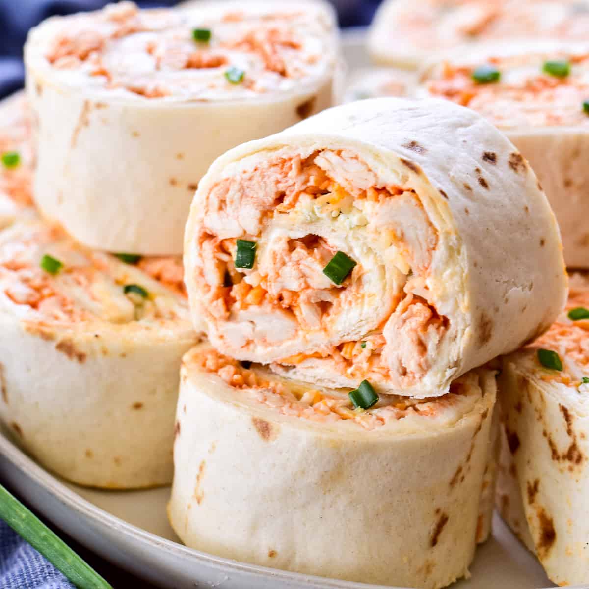 Buffalo Chicken Pinwheels