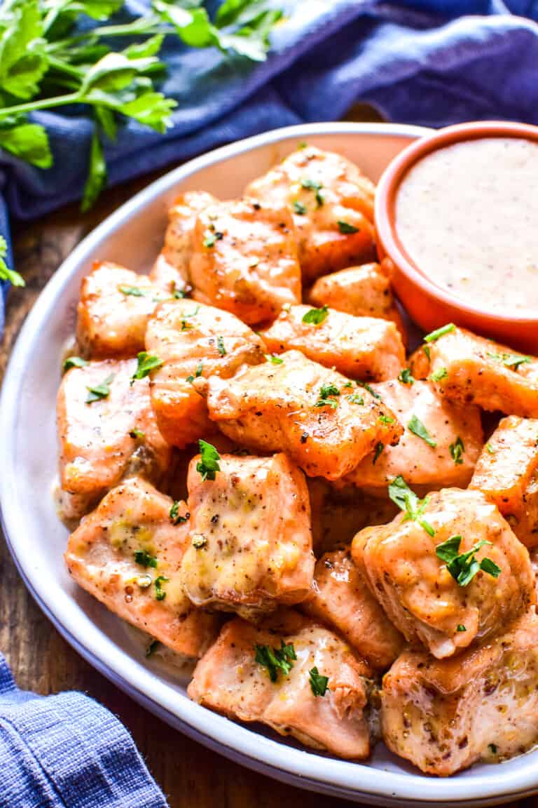 Air Fryer Salmon Bites Lemon Tree Dwelling