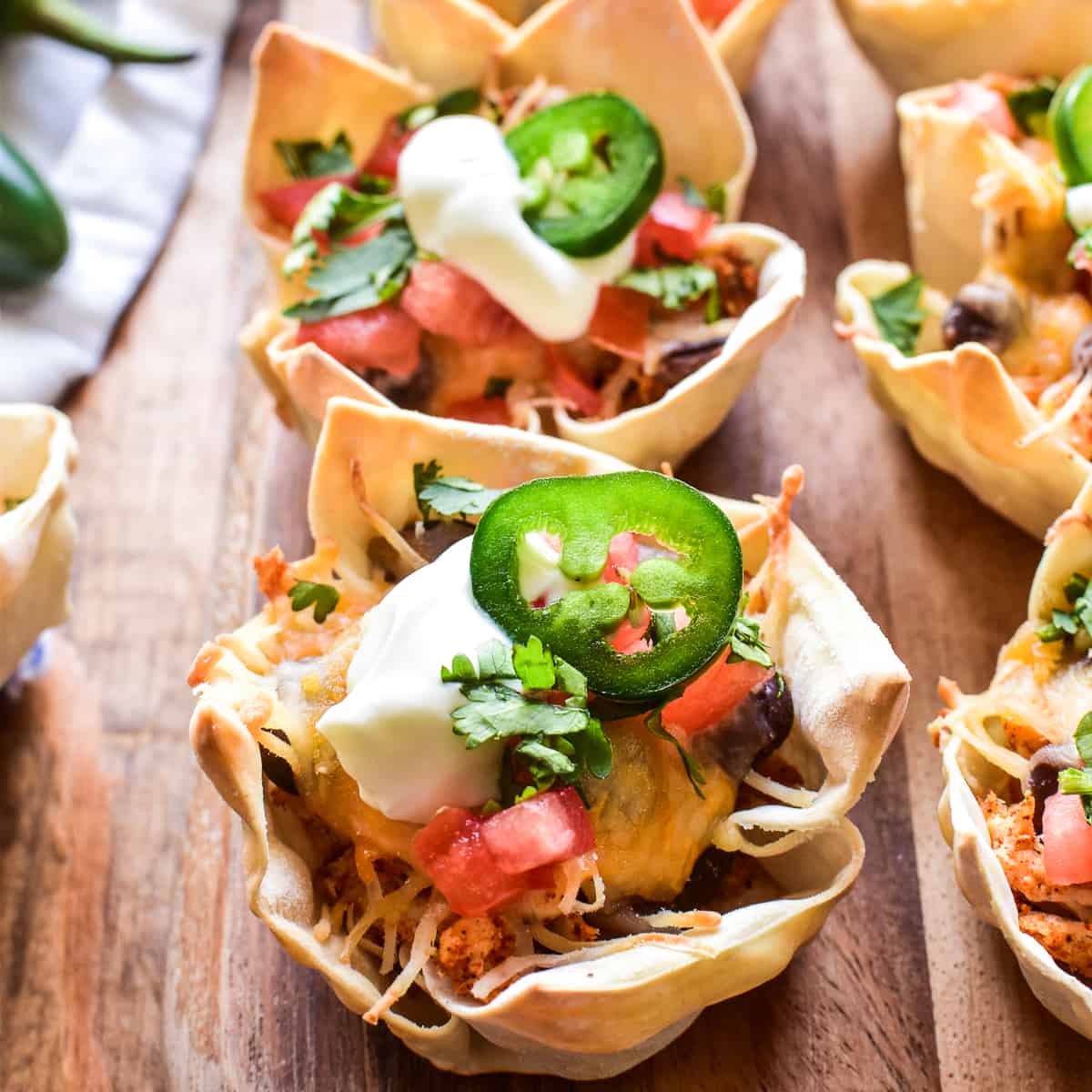 Chicken Nacho Wonton Cups – Lemon Tree Dwelling