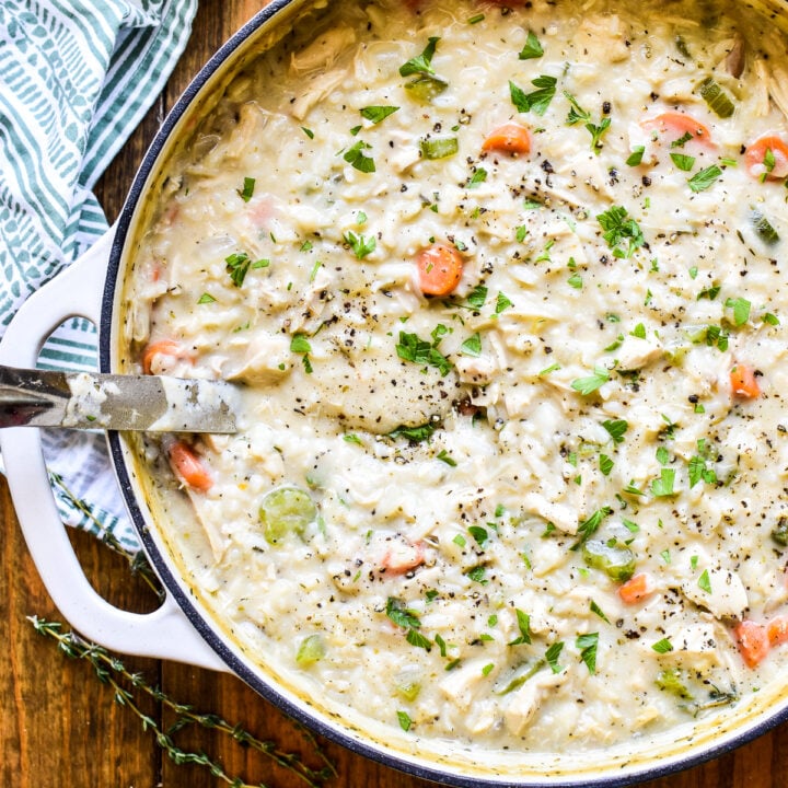 Creamy chicken on sale rice soup